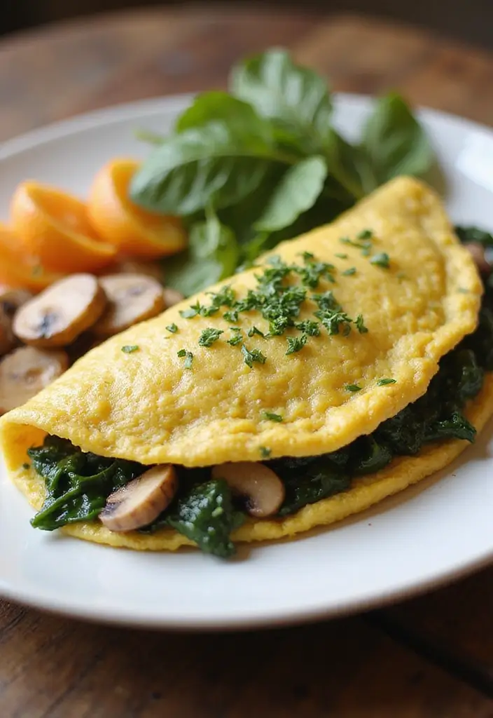 30+ Paleo Recipes on the Go for Busy, Healthy Lifestyles 98 30+ Paleo Recipes on the Go for Busy, Healthy Lifestyles - 18. Spinach and Mushroom Omelette