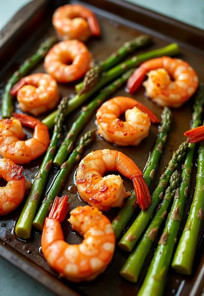 30+ Paleo Sheet Pan Recipes That Make Dinner Effortless 8 30+ Paleo Sheet Pan Recipes That Make Dinner Effortless - 2. Spicy Shrimp and Asparagus