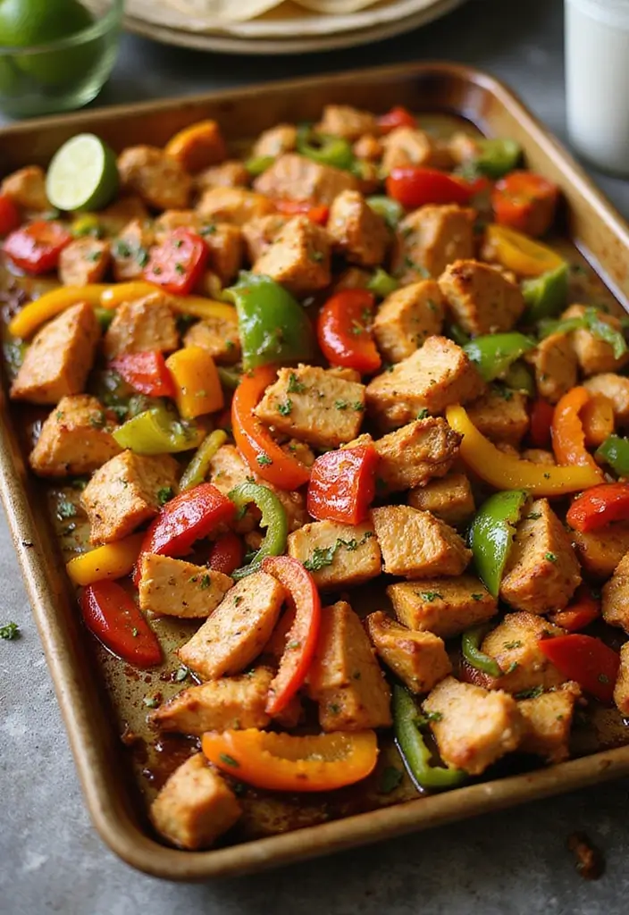 30+ Paleo Sheet Pan Recipes That Make Dinner Effortless 132 30+ Paleo Sheet Pan Recipes That Make Dinner Effortless - 20. Chicken Fajitas