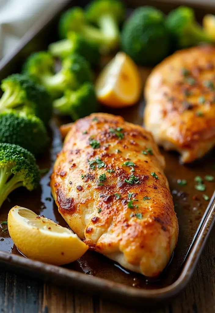 30+ Paleo Sheet Pan Recipes That Make Dinner Effortless 146 30+ Paleo Sheet Pan Recipes That Make Dinner Effortless - 22. Maple Dijon Chicken and Broccoli