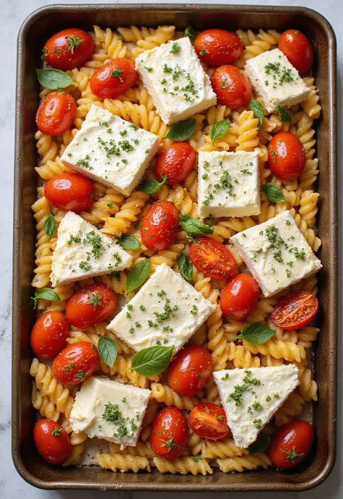 30+ Paleo Sheet Pan Recipes That Make Dinner Effortless 175 30+ Paleo Sheet Pan Recipes That Make Dinner Effortless - 27. Baked Feta and Tomato Pasta
