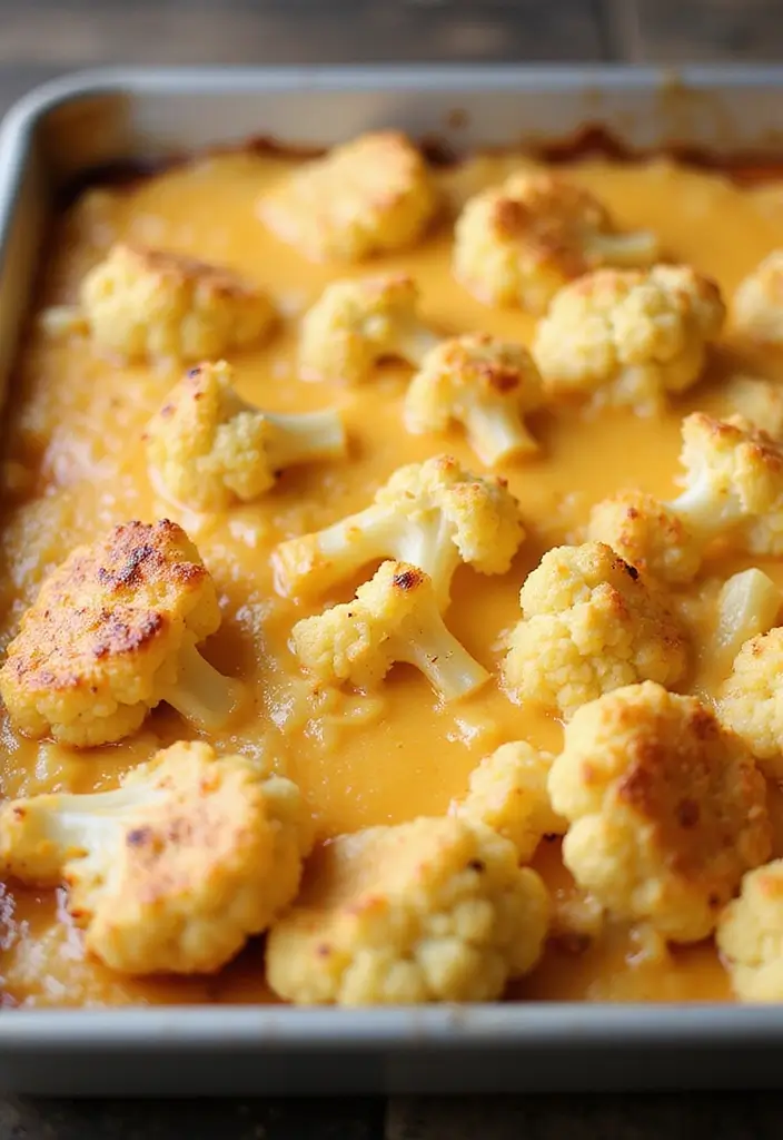 30+ Paleo Sheet Pan Recipes That Make Dinner Effortless 182 30+ Paleo Sheet Pan Recipes That Make Dinner Effortless - 28. Cheesy Cauliflower Casserole