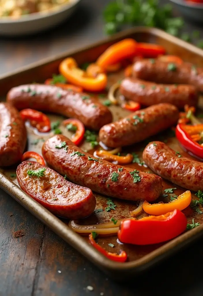 30+ Paleo Sheet Pan Recipes That Make Dinner Effortless 55 30+ Paleo Sheet Pan Recipes That Make Dinner Effortless - 9. Spicy Italian Sausage and Peppers