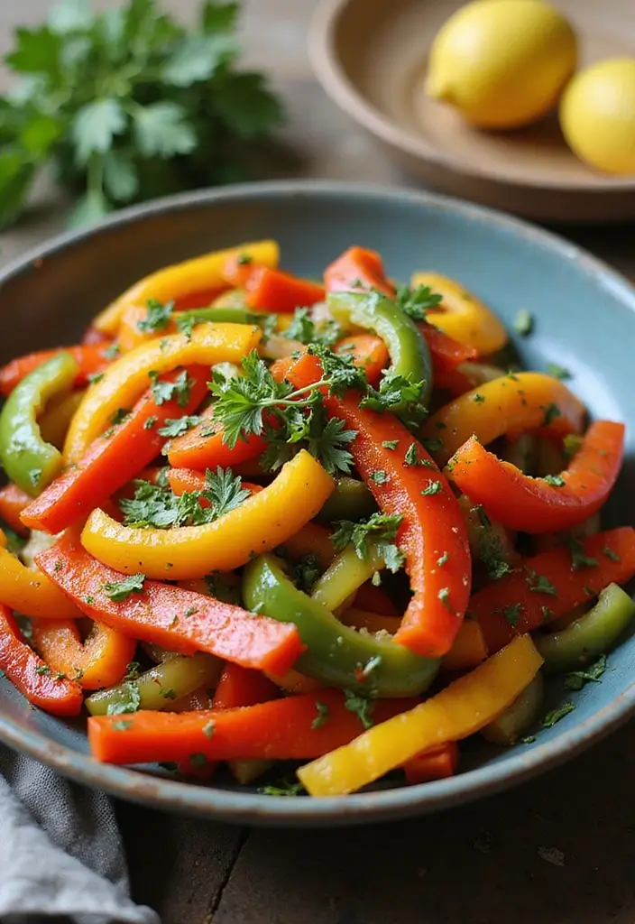 30+ Paleo Side Dish Recipes to Complete Any Meal 72 30+ Paleo Side Dish Recipes to Complete Any Meal - 14. Bell Pepper Salad