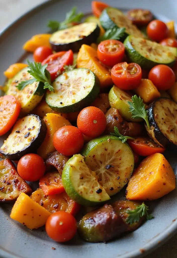 30+ Paleo Side Dish Recipes to Complete Any Meal 89 30+ Paleo Side Dish Recipes to Complete Any Meal - 17. Mediterranean Roasted Vegetable Platter