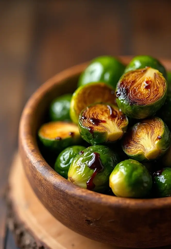 30+ Paleo Side Dish Recipes to Complete Any Meal 4 30+ Paleo Side Dish Recipes to Complete Any Meal - 2. Roasted Brussels Sprouts with Balsamic Glaze