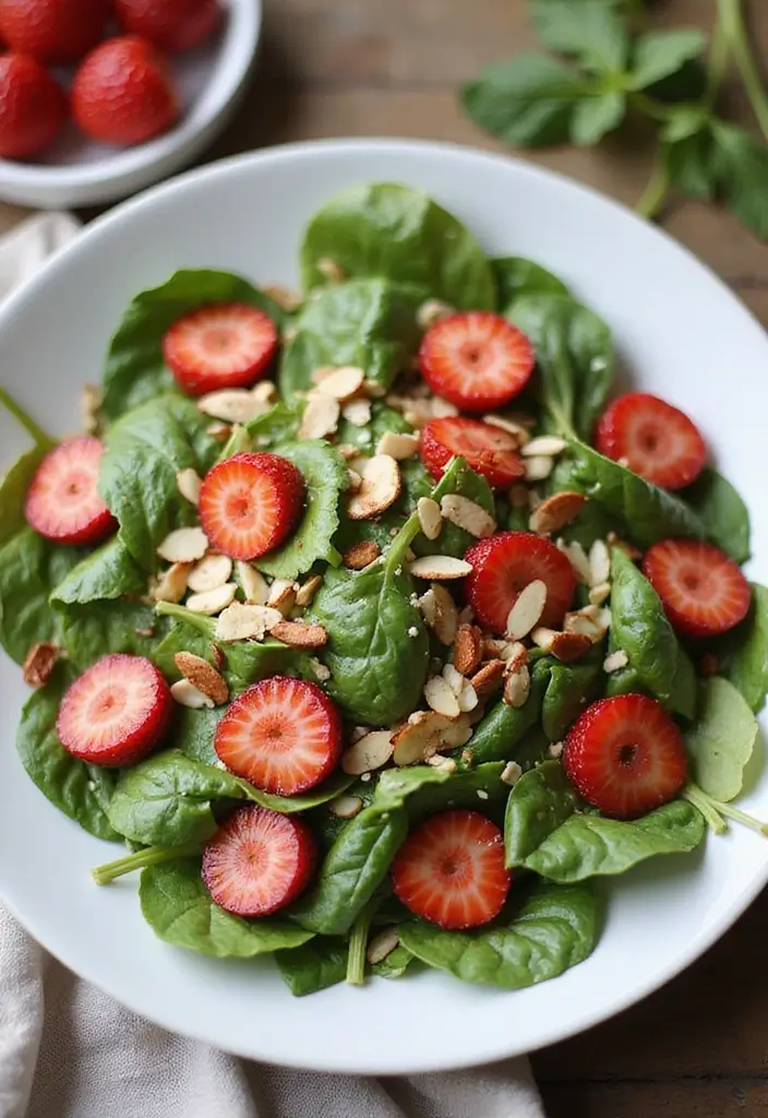 30+ Paleo Side Dish Recipes to Complete Any Meal 110 30+ Paleo Side Dish Recipes to Complete Any Meal - 20. Spinach and Strawberry Salad