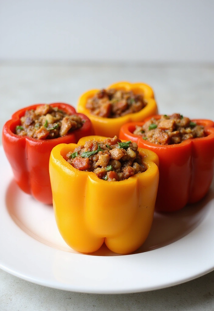 30+ Paleo Side Dish Recipes to Complete Any Meal 117 30+ Paleo Side Dish Recipes to Complete Any Meal - 21. Stuffed Bell Peppers