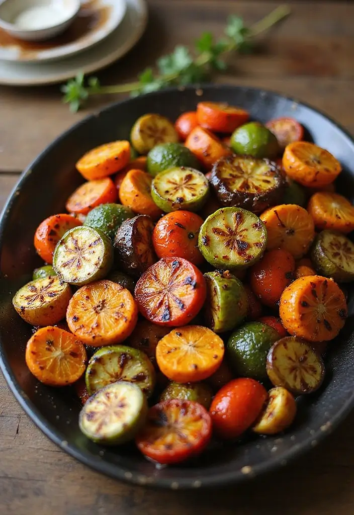 30+ Paleo Side Dish Recipes to Complete Any Meal 162 30+ Paleo Side Dish Recipes to Complete Any Meal - 28. Balsamic Roasted Vegetables