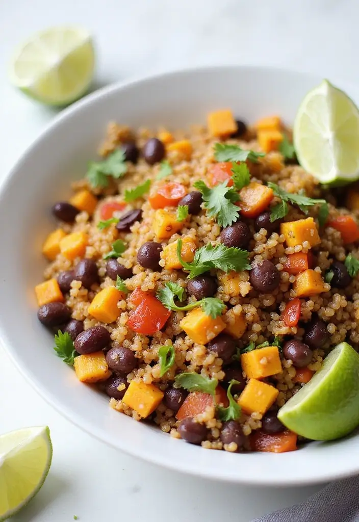 30+ Paleo Side Dish Recipes to Complete Any Meal 167 30+ Paleo Side Dish Recipes to Complete Any Meal - 29. Spicy Quinoa and Black Bean Salad