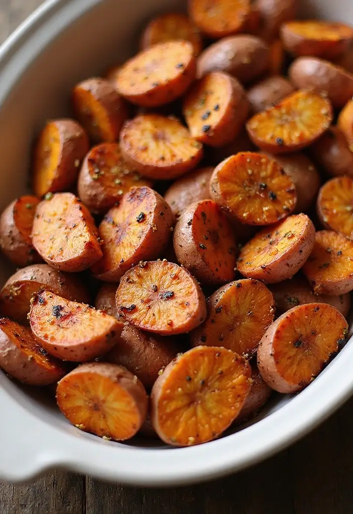 30+ Paleo Side Dish Recipes to Complete Any Meal 174 30+ Paleo Side Dish Recipes to Complete Any Meal - 30. Spiced Roasted Sweet Potatoes
