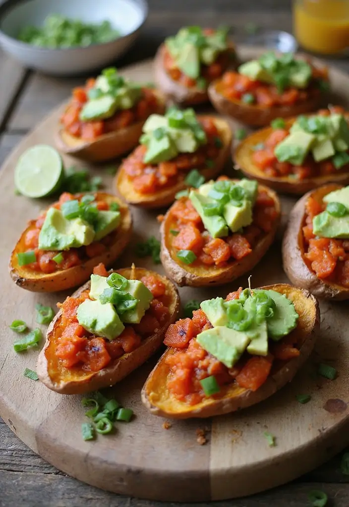 30+ Paleo Side Dish Recipes to Complete Any Meal 36 30+ Paleo Side Dish Recipes to Complete Any Meal - 8. Loaded Sweet Potato Skins