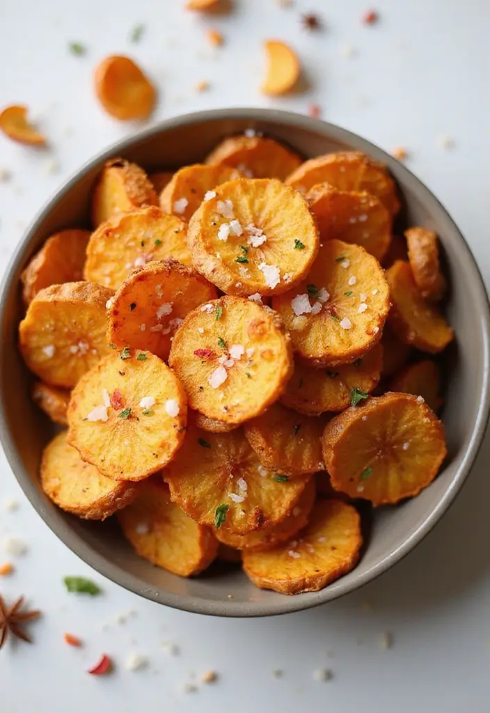 30+ Paleo Sweet Potato Recipes Full of Flavor and Comfort 4 30+ Paleo Sweet Potato Recipes Full of Flavor and Comfort - 2. Sweet Potato Chips