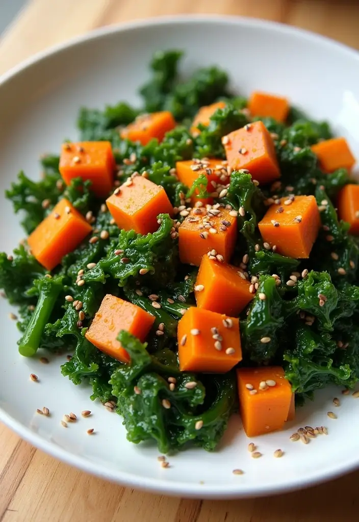 30+ Paleo Sweet Potato Recipes Full of Flavor and Comfort 159 30+ Paleo Sweet Potato Recipes Full of Flavor and Comfort - 27. Sweet Potato & Kale Stir-Fry