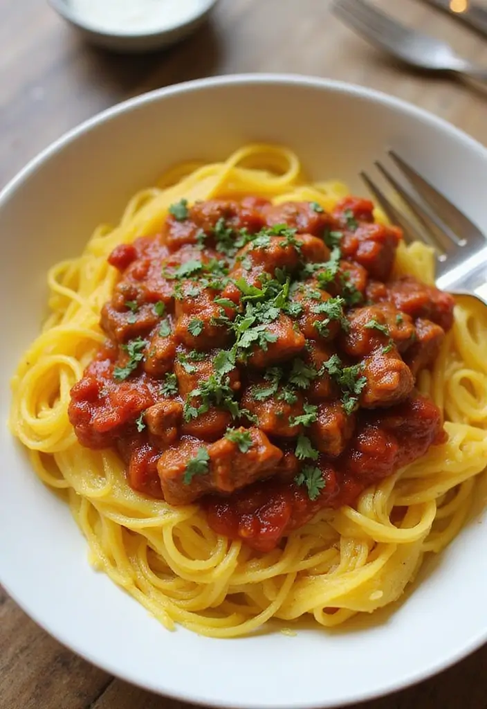 30+ Paleo Whole 30 Recipes That Are Healthy and Satisfying 69 30+ Paleo Whole 30 Recipes That Are Healthy and Satisfying - 13. Spaghetti Squash with Meat Sauce