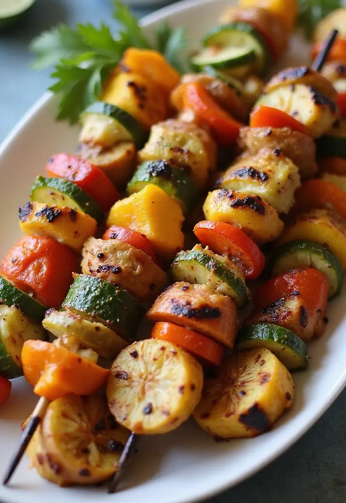 30+ Paleo Whole 30 Recipes That Are Healthy and Satisfying 114 30+ Paleo Whole 30 Recipes That Are Healthy and Satisfying - 20. Grilled Veggie Skewers