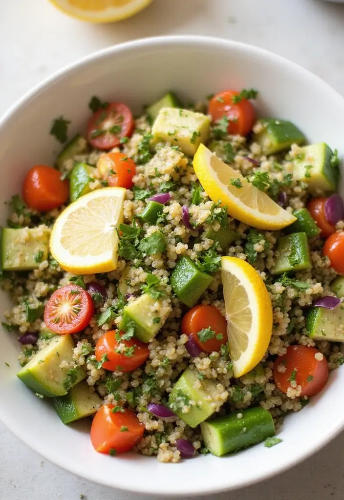 30+ Paleo Whole 30 Recipes That Are Healthy and Satisfying 119 30+ Paleo Whole 30 Recipes That Are Healthy and Satisfying - 21. Lemon Herb Quinoa Salad