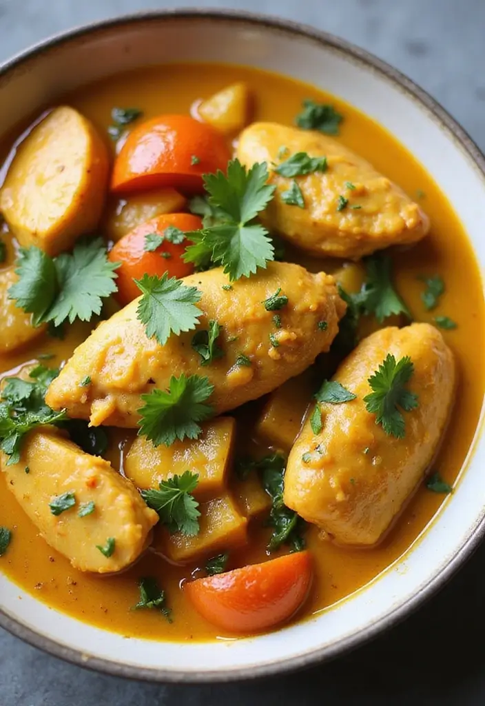 30+ Paleo Whole 30 Recipes That Are Healthy and Satisfying 43 30+ Paleo Whole 30 Recipes That Are Healthy and Satisfying - 9. Coconut Curry Chicken